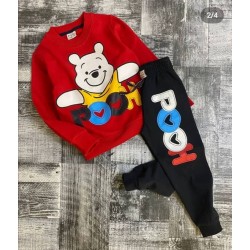 Βρεφικά ρούχα Winnie the Pooh σε κόκκινο χρώμα για αγόρι